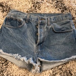 Brandy Melville denim high waisted shorts size M